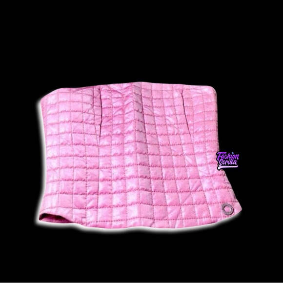 Vintage Chanel Quilted Corset Top Ariana Grande Scream Queens Baby Pink Bustier - Picture 3 of 17